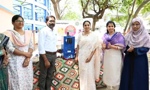 Sanitary Pad Disposal Machines Donated to Two Govt Schools in Karimnagar Sanitary Pad Disposal Machines Donated to Two Govt Schools in Karimnagar