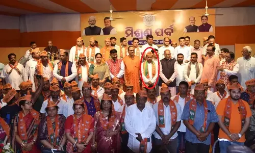 Former BJD MP Rabindra Jena joins BJP along with hundreds of supporters Former BJD MP Rabindra Jena joins BJP along with hundreds of supporters