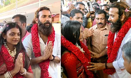 Kumbh Mela Viral Girl Monalisa Bhosle Marries Her Love Partner Furman Khan in Kerala
