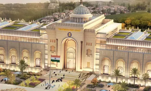 CJ  Inspects Progress of Construction Works of New Telangana High Court Complex