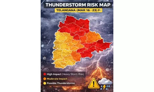 Thunderstorm Alert: Telangana Weatherman Advises Farmers to Stay Cautious
