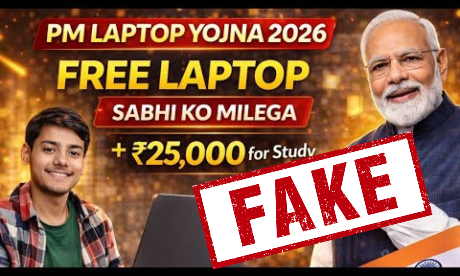 Fact Check: Is Govt Offering Free Laptops or ₹25,000 to Students?