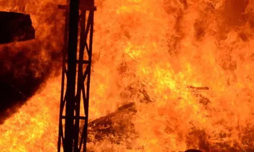 Apartment Blaze in Begumpet