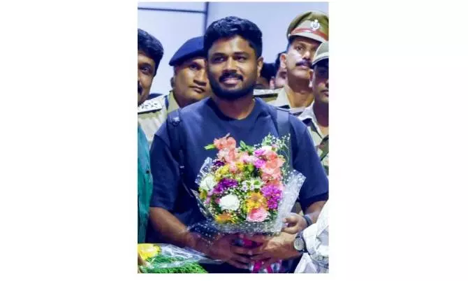 Kerala Govt to Accord Reception to Sanju Samson on Monday Kerala Govt to Accord Reception to Sanju Samson on Monday