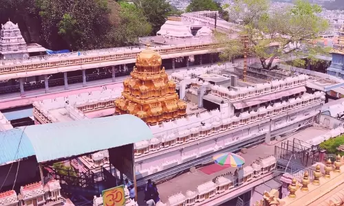 Steps Initiated To Restore Pasupatheswara Temple on Indrakeeladri Steps Initiated To Restore Pasupatheswara Temple on Indrakeeladri