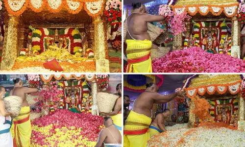 Pushpayagam Mahotsavam Held at Srinivasa Mangapuram Temple