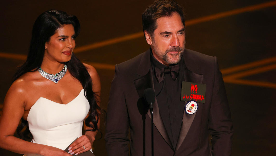 Priyanka Chopra Presents Best International Feature Award Alongside Spanish Actor Javier Bardem