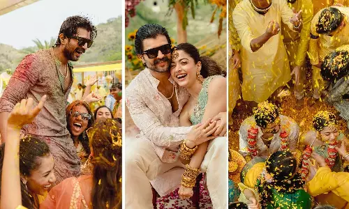 Rashmika Mandanna, Vijay Deverakonda Share Haldi Pictures Rashmika Mandanna, Vijay Deverakonda Share Haldi Pictures