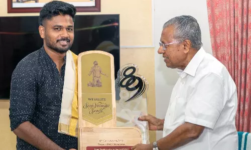 Kerala CM Pinarayi Vijayan Meets Sanju Samson After Indias T20 WC 2026 Win