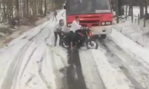 Dharwad: Unusual Hailstorm Hits Machapur, Leaves Trail Of Damage Dharwad: Unusual Hailstorm Hits Machapur, Leaves Trail Of Damage