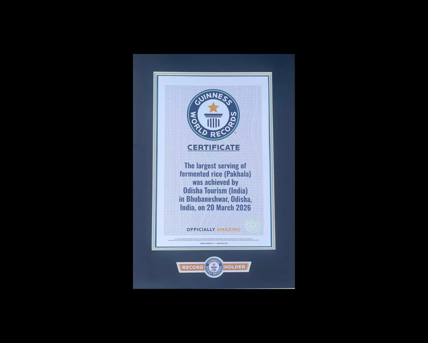 Odisha Tourism Gets Guinness World Record For largest Serving Of Pakhala Odisha Tourism Gets Guinness World Record For largest Serving Of Pakhala