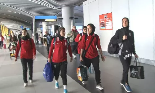 Iran Womens Football Team Feted in Tehran After Asylum Battle Iran Womens Football Team Feted in Tehran After Asylum Battle