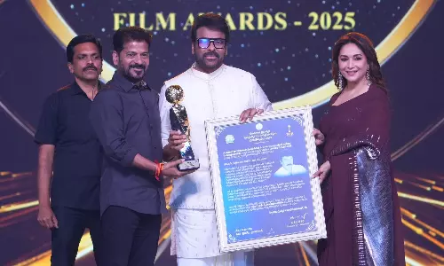 Telangana Govt Honours Actor Chiranjeevi with NTR National Film Award