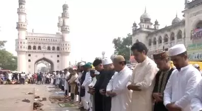 Eid-ul-Fitr Celebrated with Fervour in Hyderabad Eid-ul-Fitr Celebrated with Fervour in Hyderabad