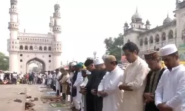 Eid-ul-Fitr Celebrated with Fervour in Hyderabad Eid-ul-Fitr Celebrated with Fervour in Hyderabad