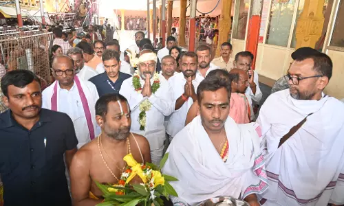 Bandi Visits Kondagattu Temple, Launches Janaushadhi Kendra