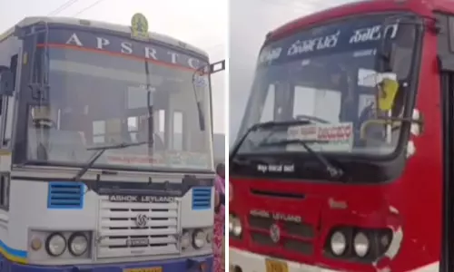 Karnataka Bus Conductor Assaults APSRTC Driver Near Srisailam