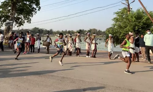 Ex-Maoists And Global Elite Athletes Run Together In Bastar Heritage Marathon 2026