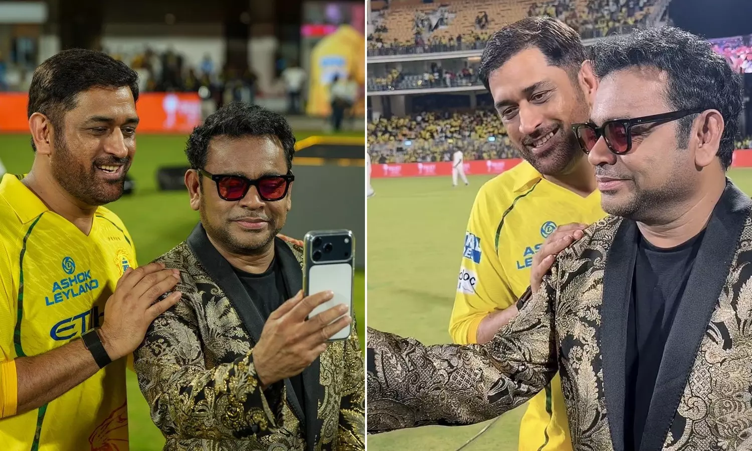 AR Rahman, MS Dhoni Share a Moment at CSK’s ROAR 2026, Fans Thrilled AR Rahman, MS Dhoni Share a Moment at CSK’s ROAR 2026, Fans Thrilled