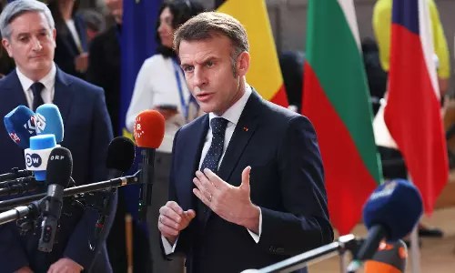 Macron Urges Halt to Energy Facility Attacks Macron Urges Halt to Energy Facility Attacks