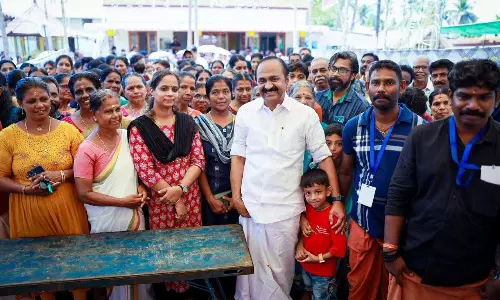 Kerala Opposition Leader V D Satheeshan Files Nomination From Paravur