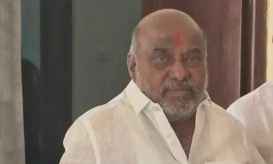 BRS Cadre Stage Dharna Against Delay in Rail Works Under Bridge