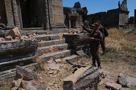 1,000-Year-Old Temple Lies Battered After Cambodia-Thai Border Clashes