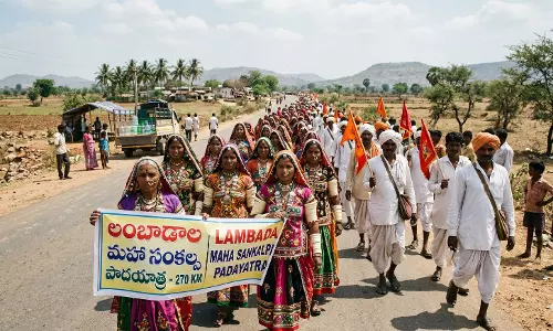 Lambadas Undertake 270-Km Maha Sankalpa Padayatra