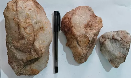 Over 1.5 Lakh Years Old Stone Tools Found Near Hyderabad Over 1.5 Lakh Years Old Stone Tools Found Near Hyderabad