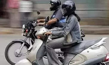 Helmet Rule Enforced on Garuda Varadhi; Heavy Vehicles Banned