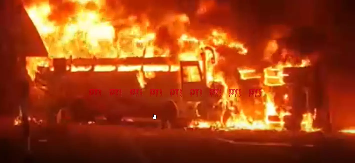 Control Room Set Up After Bus Accident in Markapuram Control Room Set Up After Bus Accident in Markapuram