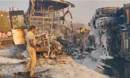 Markapuram Bus Accident: Diesel Tank Exploded Due To Collision Impact