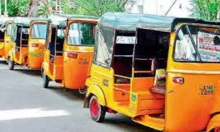 Auto Drivers Queue Up at Khairatabad Gas Station amid Fuel Rush Auto Drivers Queue Up at Khairatabad Gas Station amid Fuel Rush