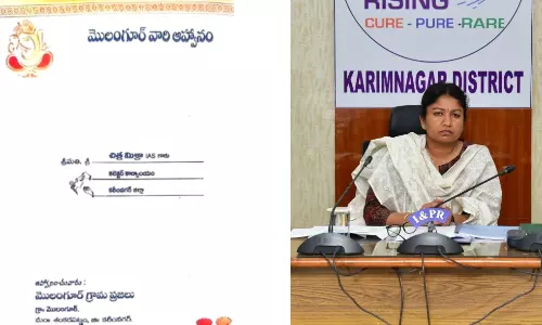 Molangur Villagers Send ‘Wedding Invite’ to Collector Over Problems