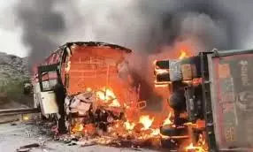 Jagtial Workers Among Victims In AP Bus Blaze