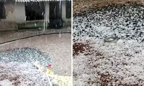 Hailstorm Causes Havoc in Malingavalasa of ASR District, Villagers Terrified
