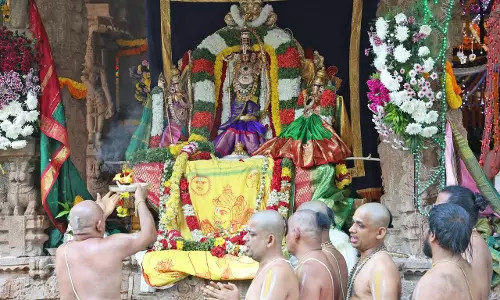 Grand Dhwajarohanam At Ontimitta Temple