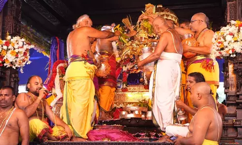 Governor Attends Sri Rama Pattabhishekam At Bhadrachalam Governor Attends Sri Rama Pattabhishekam At Bhadrachalam