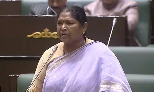 Thanks to BRSs False Claims, Centre Not Giving Funds for Mission Bhagiratha: Seethakka