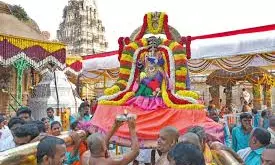 Venu Gana Alankaram Marks Second Day of Brahmotsavams at Vontimitta