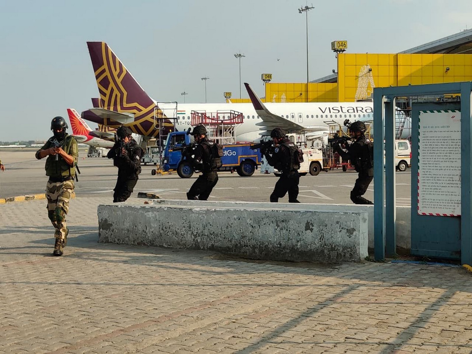 CISF Conducts Counter-Terrorist Mock Exercise at Delhi Airport