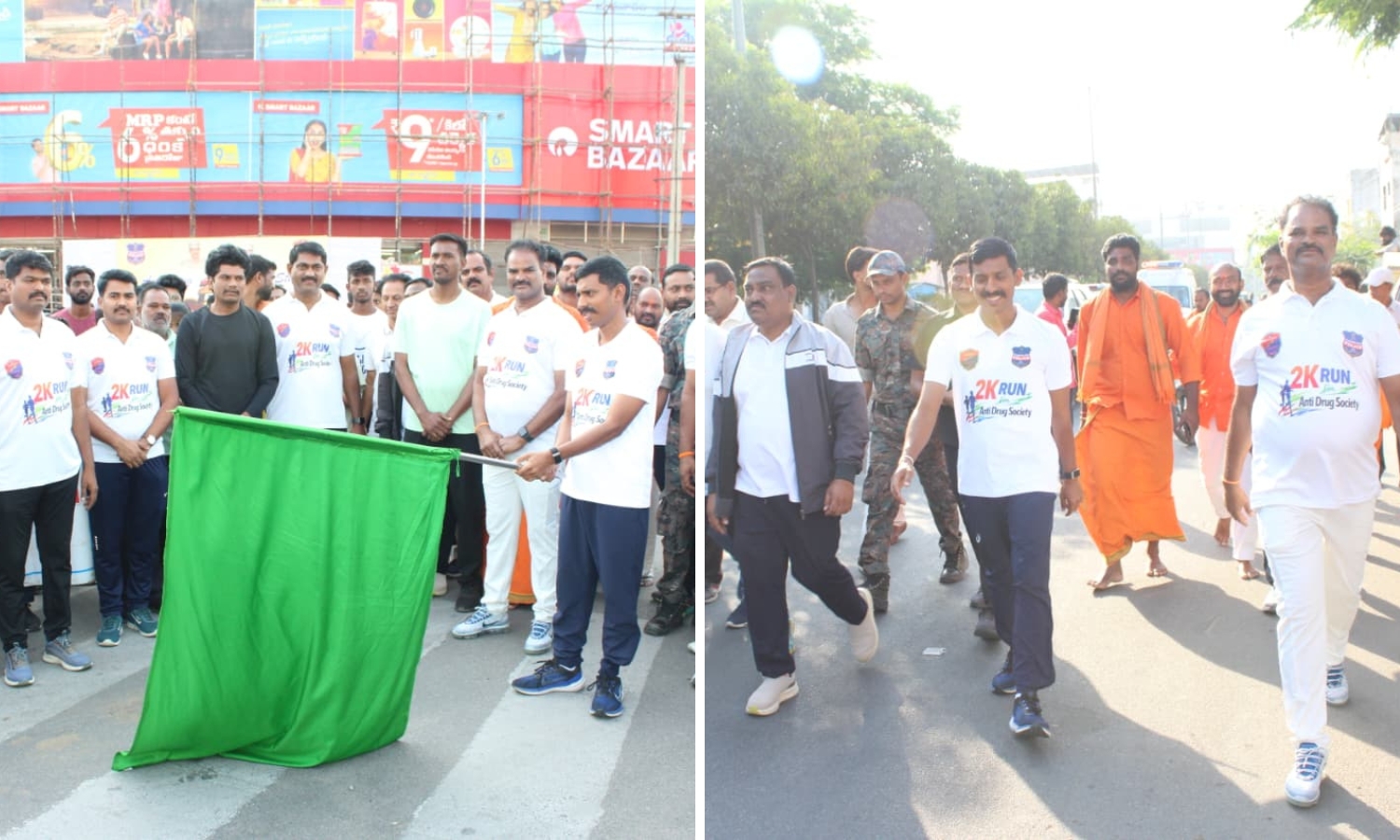 Nizamabad CP Warns of Strict Action on Drugs During Launch of 2K run