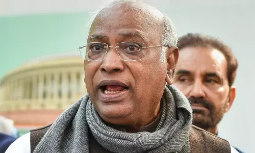 Congress president Kharge Announces Congs 5 Guarantees For Assam Congress president Kharge Announces Congs 5 Guarantees For Assam
