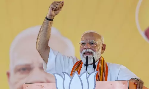 PM Modi Roadshow in Thrissur Galvanises BJP Campaign PM Modi Roadshow in Thrissur Galvanises BJP Campaign