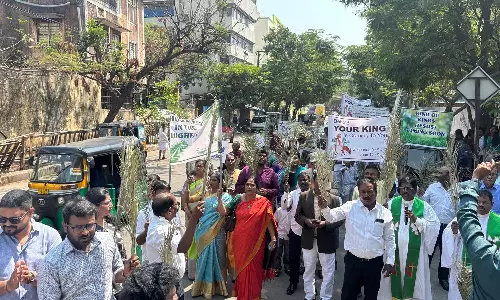 Palm Sunday Processions Usher In Holy Week in Hyderabad