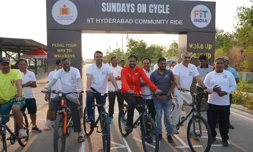 Over 1,000 Pedal for Fitness at IIT Hyderabads Sundays on Cycle Event