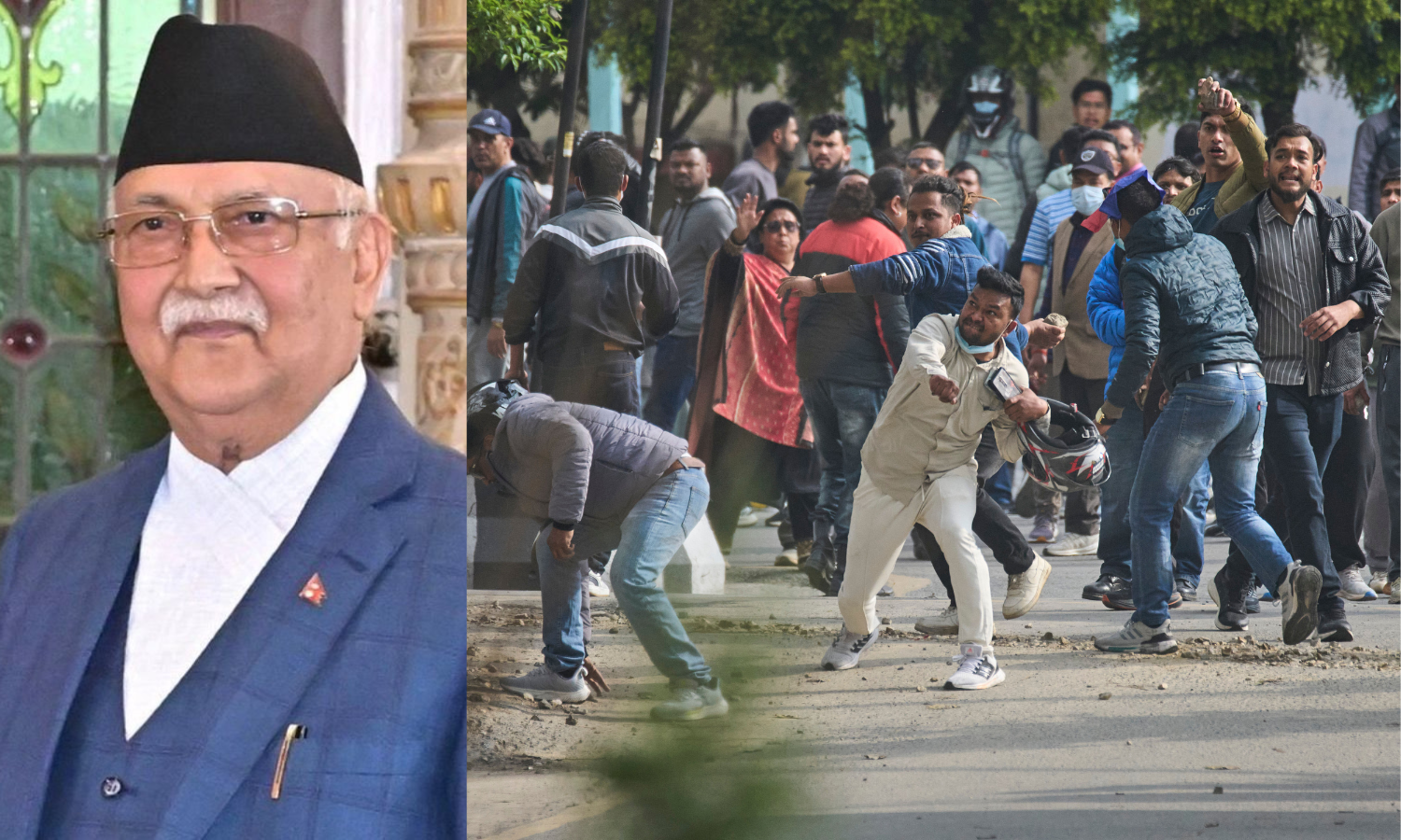 Nepal Protesters Seek Release of Detained Ex-PM