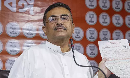 Suvendu Adhikari Files Nandigram Nomination, Predicts Decisive BJP Win in Bengal Suvendu Adhikari Files Nandigram Nomination, Predicts Decisive BJP Win in Bengal