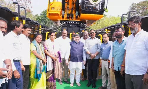 HMDA Flags Off Amphibious Excavator for Lake Works