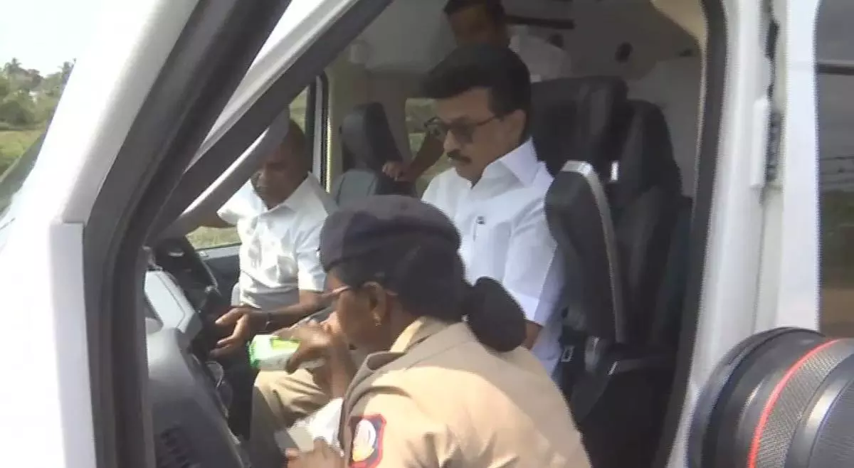 CM MK Stalin’s Vehicle Checked by Flying Squad CM MK Stalin’s Vehicle Checked by Flying Squad